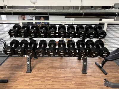 Nike Strength Pro Dumbbell Set met Rack Zwart