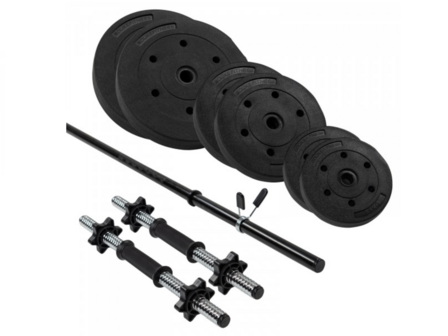 Duke Fitness Weight Bench Set | Halterbank + gewichten