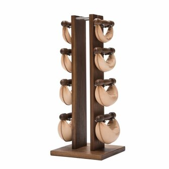 NOHRD Swing Bell Toren Set Notenhout Zwart 1-6 kg