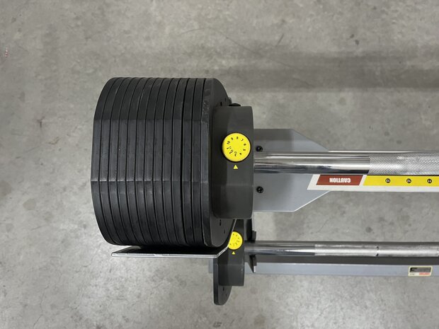 MX80 halter met instelbaar gewicht, curlstang en houder